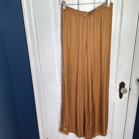 Young Fabulous and Broke Aiko Silky Satin Wide Leg High Waist Pant W1538 Sz S - Picture 8 of 11